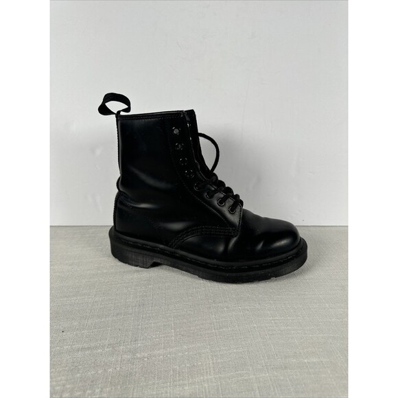 Amputee Shoe RIGHT BOOT Dr. Martens 1460 Mono Black‎ SZ 6 US Men/ 7 US Women - Picture 1 of 13